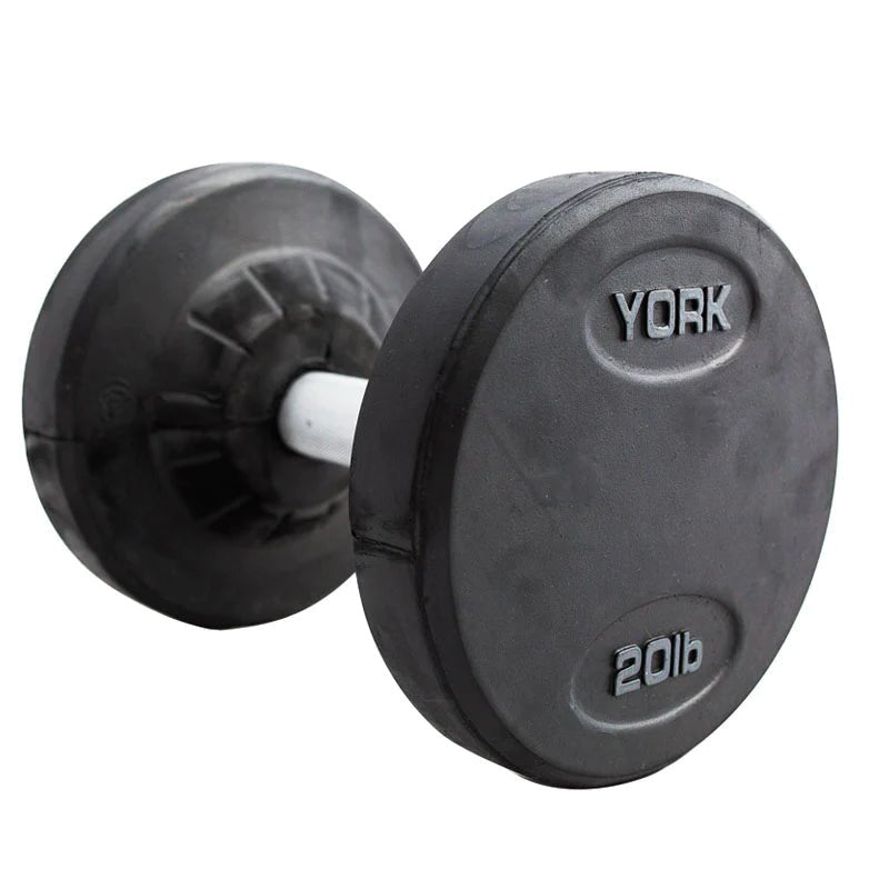 York Dumbbells Medial Grip Rubber Coated Pro Style Weights York Barbell   