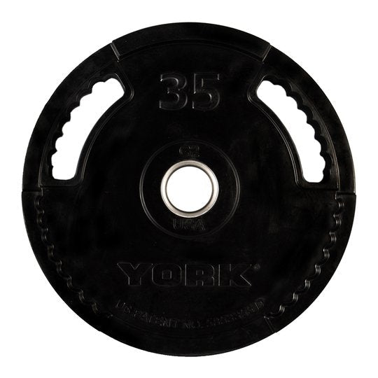 York G2 Thin Line Rubber Olympic Plates Weights York Barbell