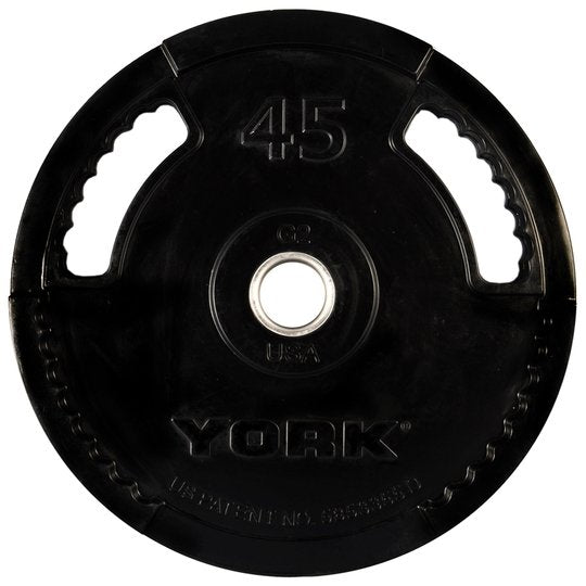 York G2 Thin Line Rubber Olympic Plates Weights York Barbell