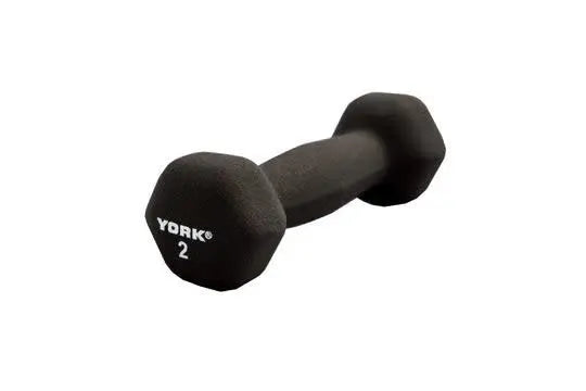 York Hex Neoprene Dumbbell Weights York Barbell 2LB
