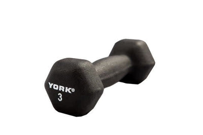 York Hex Neoprene Dumbbell Weights York Barbell 3LB  