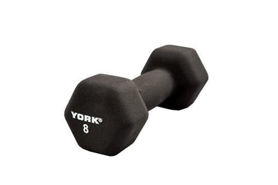 York Hex Neoprene Dumbbell Weights York Barbell 8LB  