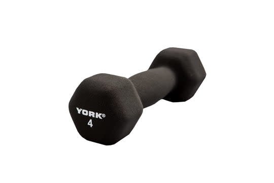 York Hex Neoprene Dumbbell Weights York Barbell 4LB  