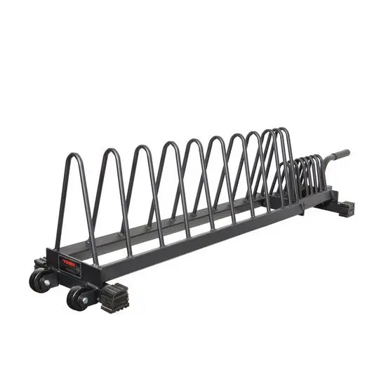 York Horizontal Weight Plate Rack - Full Set Storage York Barbell