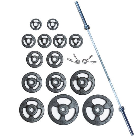 York ISO Grip Olympic Plate Set - 300lbs Weights York Barbell