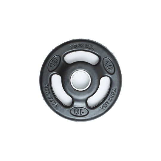 York ISO Grip Rubber Encased Olympic Plates Weights York Barbell
