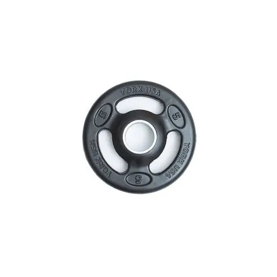 York ISO Grip Rubber Encased Olympic Plates Weights York Barbell