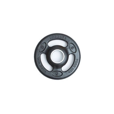 York ISO Grip Rubber Encased Olympic Plates Weights York Barbell