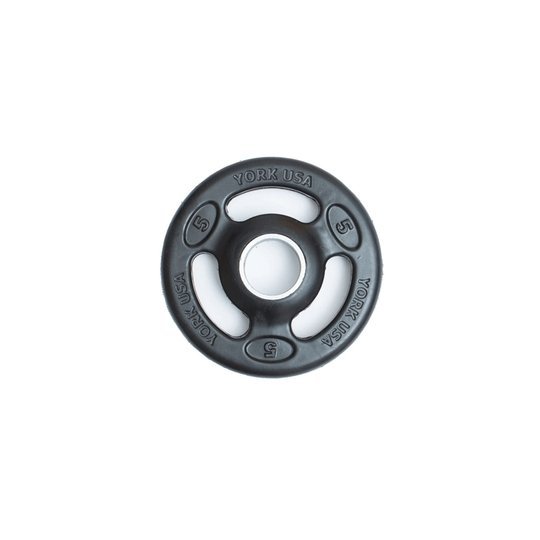 York ISO Grip Rubber Encased Olympic Plates Weights York Barbell