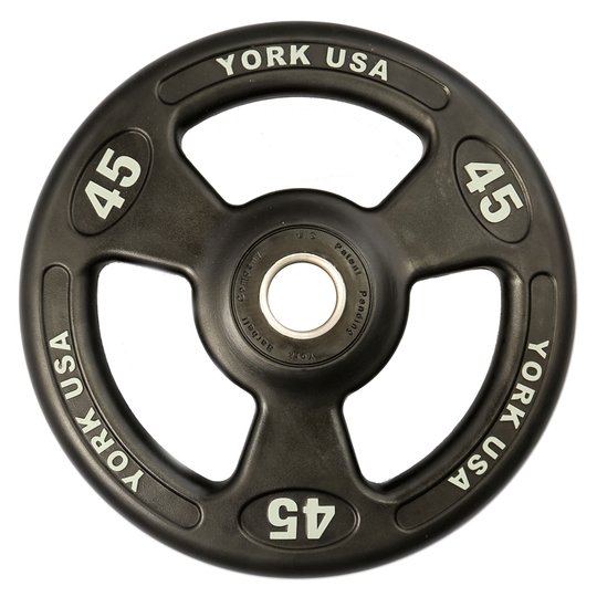 York ISO Grip Urethane Encased Olympic Plates Weights York Barbell   