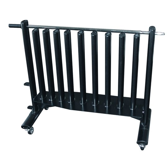 York Neo-Hex Fitbell Rack with security bar Storage York Barbell