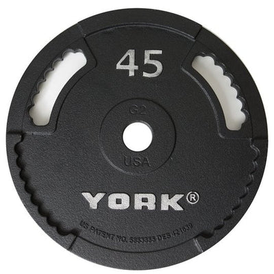 York Olympic Plates - G2 Cast Weights York Barbell