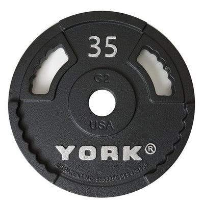 York Olympic Plates - G2 Cast Weights York Barbell