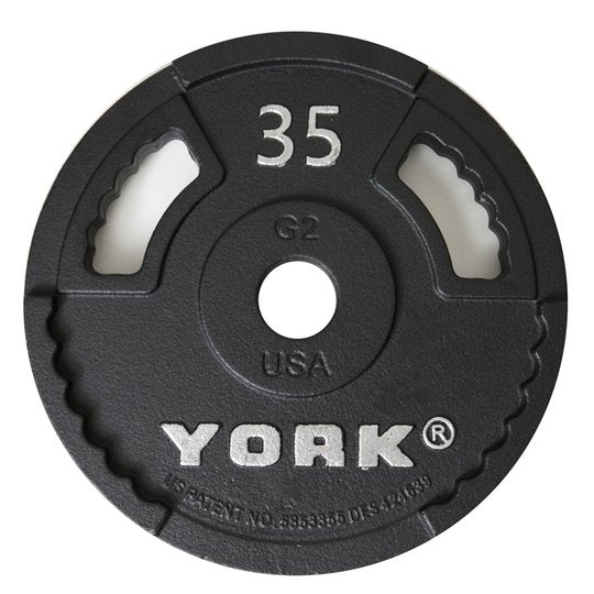 York Olympic Plates - G2 Cast Weights York Barbell