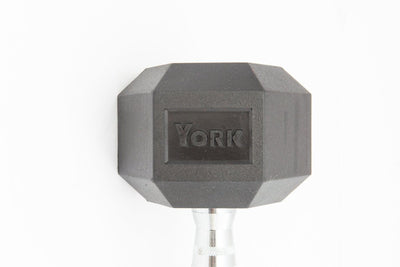 York Pro Rubber Hex Dumbbell Weights York Barbell