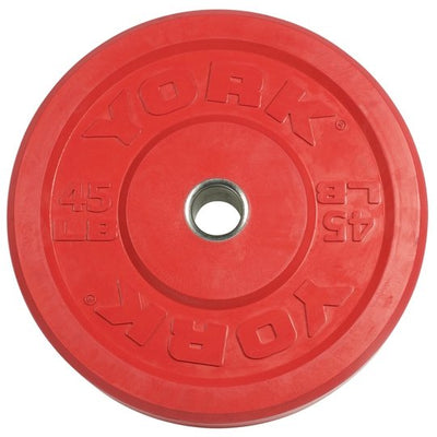 York Solid Rubber Training Bumper Plates Imperial (LB) Weights York Barbell