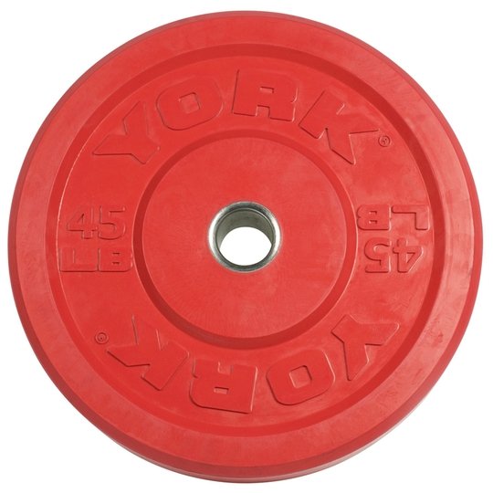 York Solid Rubber Training Bumper Plates Imperial (LB) Weights York Barbell
