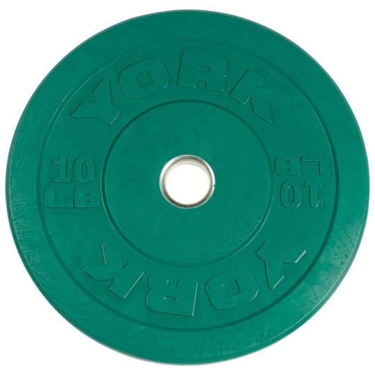 York Solid Rubber Training Bumper Plates Imperial (LB) Weights York Barbell   