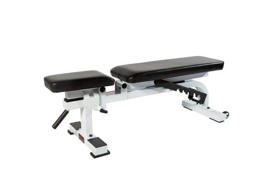 York STS Flat-to-Incline Bench - White Strength York Barbell   