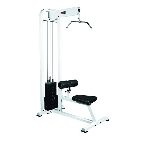 York STS Lat Pull-down - 250LB - White Strength York Barbell   