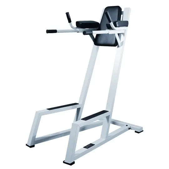 York STS Vertical Knee Raise w/ Dip - White Strength York Barbell