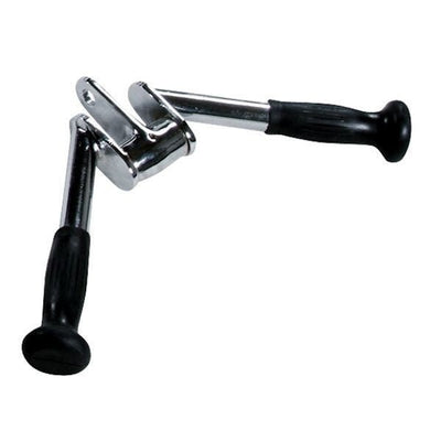 York Triceps Full Extension Chrome Bar w/PU Ergo Grip Strength York Barbell
