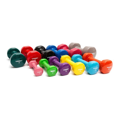 York Vinyl Dipped Dumbbell Weights York Barbell