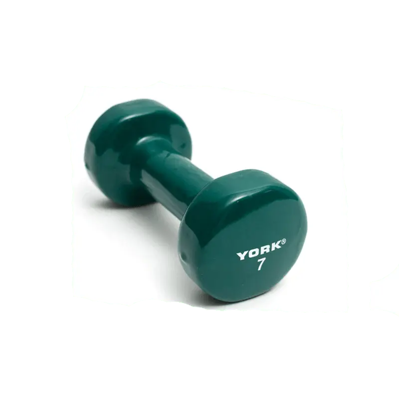 York Vinyl Dipped Dumbbell Weights York Barbell 7 LB
