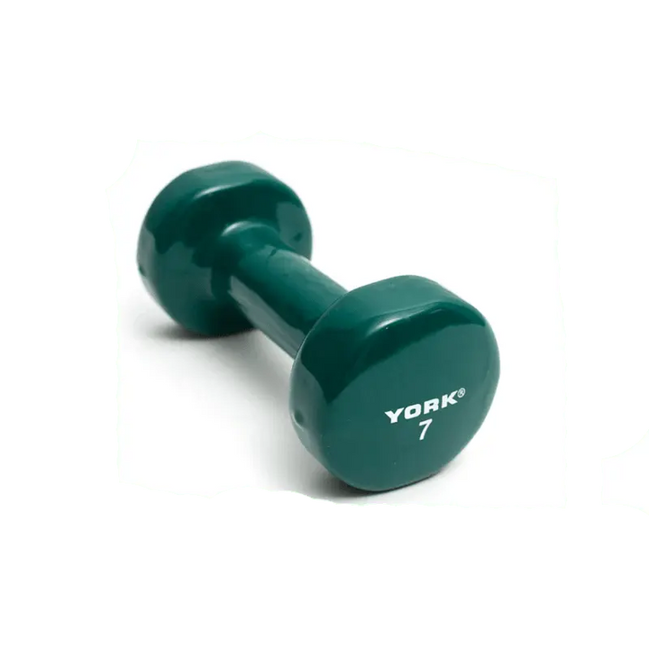 York Vinyl Dipped Dumbbell Weights York Barbell 7 LB