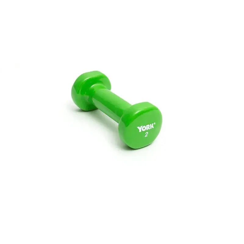 York Vinyl Dipped Dumbbell Weights York Barbell 2 LB