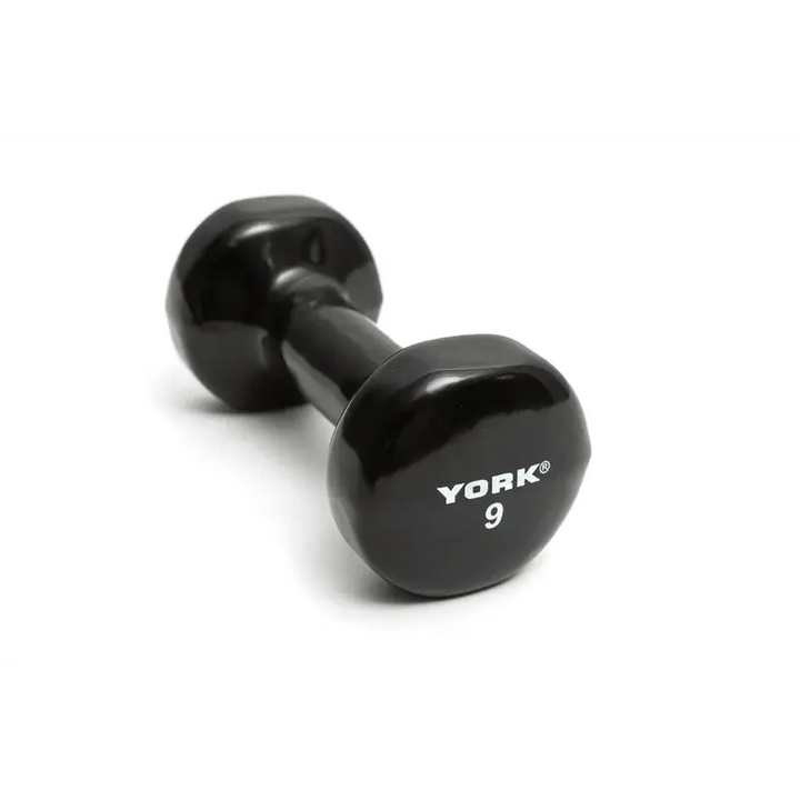 York Vinyl Dipped Dumbbell Weights York Barbell 9 LB