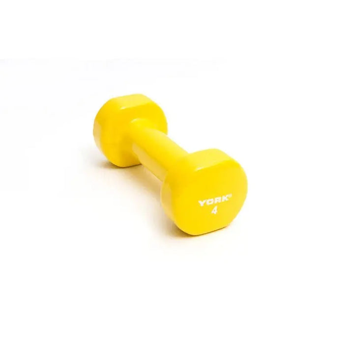 York Vinyl Dipped Dumbbell Weights York Barbell 4 LB