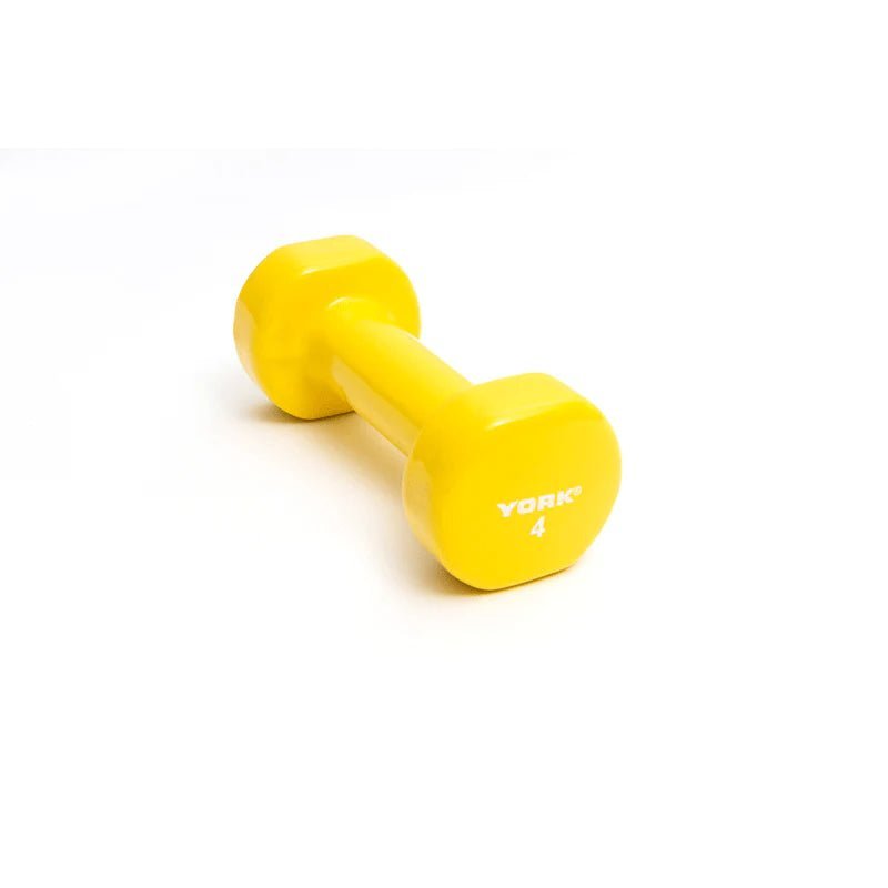 York Vinyl Dipped Dumbbell Weights York Barbell 4 LB