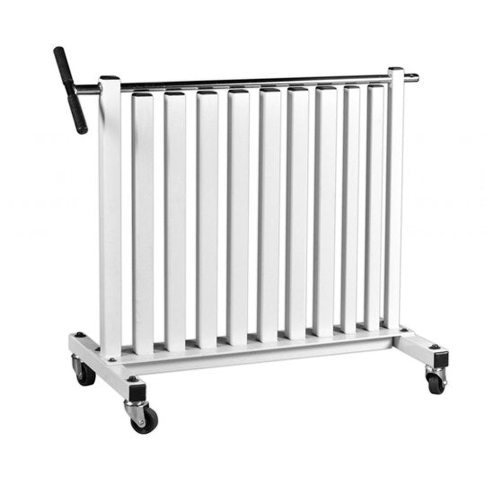 York Vinyl Fitbell Rack with security bar Storage York Barbell